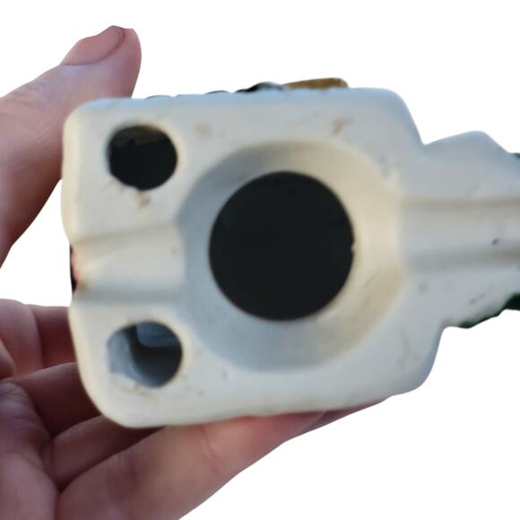 Vintage Mini Christmas Village Inn – Snowy Roof & Holiday Wreath - Picture 8 of 8